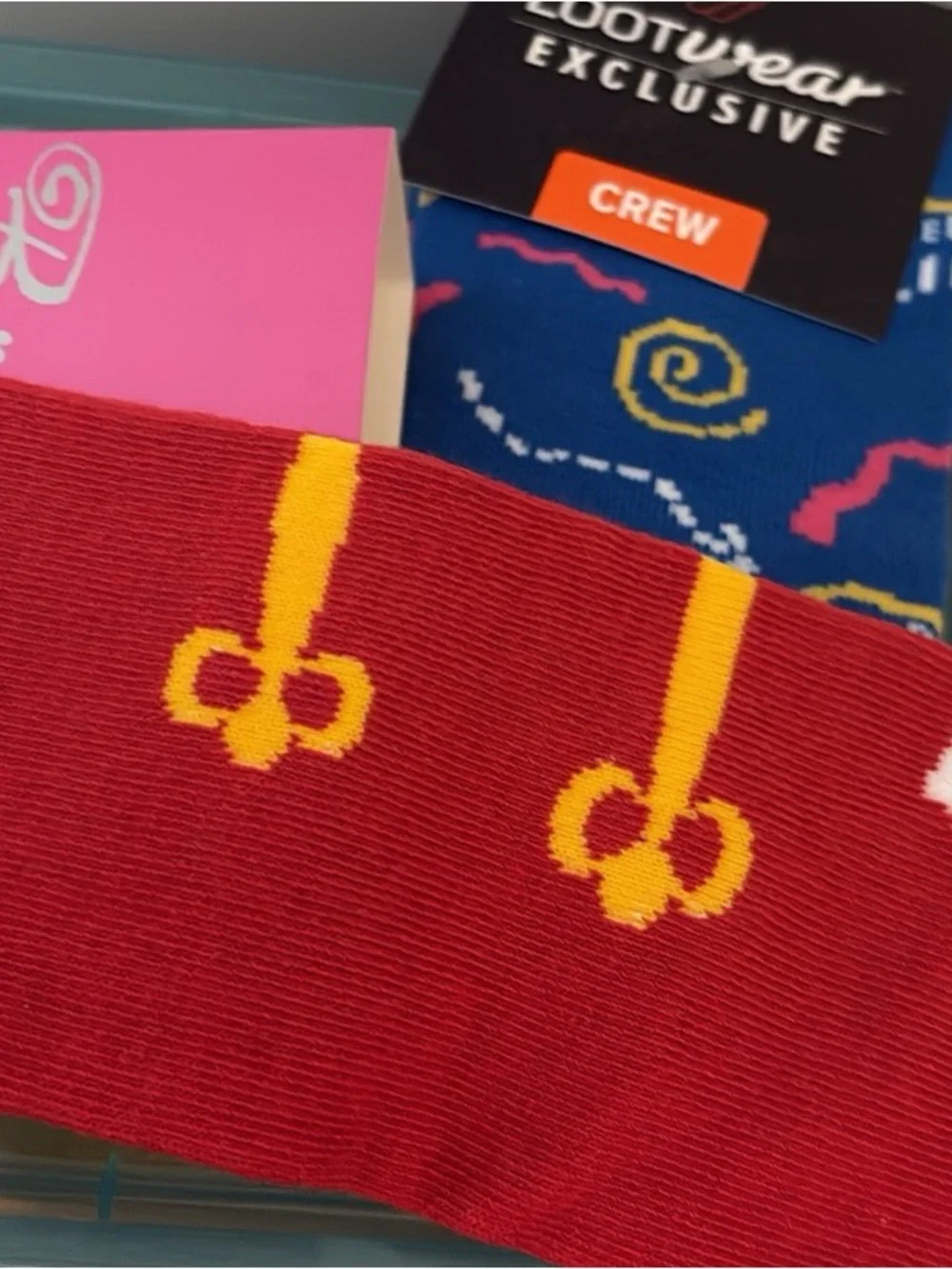 Women’s sock bundle. Brittney Spears, saved by the bell, and a shamrock pair
